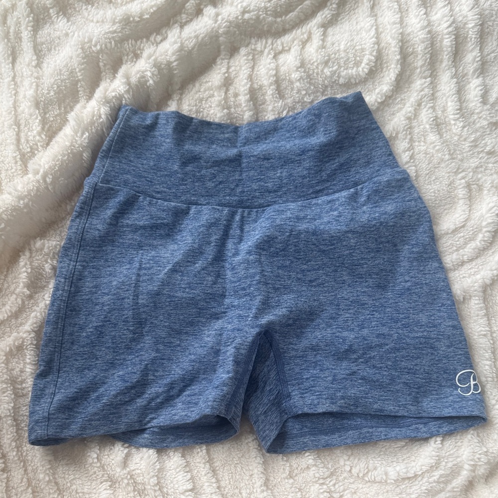 Bombshell Sportswear Heather Blue Bike Shorts